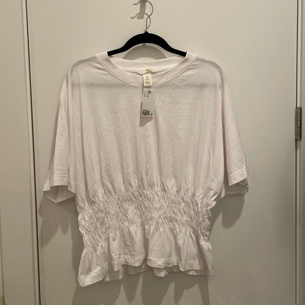NWT!! H&M Smocked-waist Top